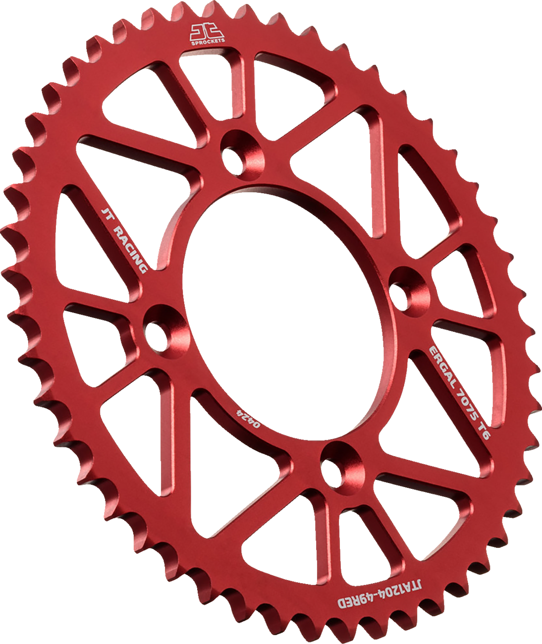JT SPROCKETS Rear Sprocket - Aluminum - 49 Tooth - Red - CRF 125FB