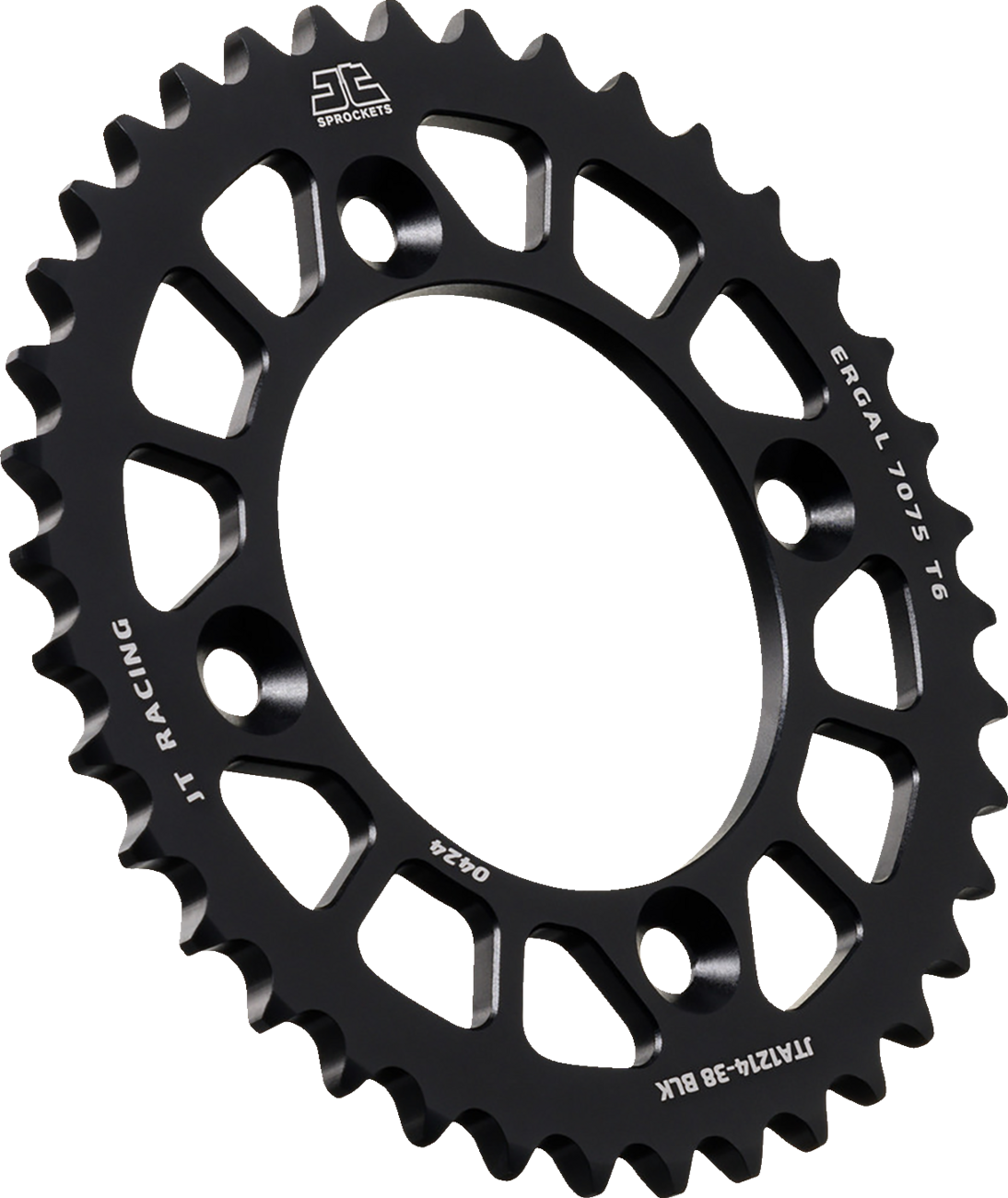 JT SPROCKETS Rear Sprocket - Aluminum - 38 Tooth - Black - CRF 110F