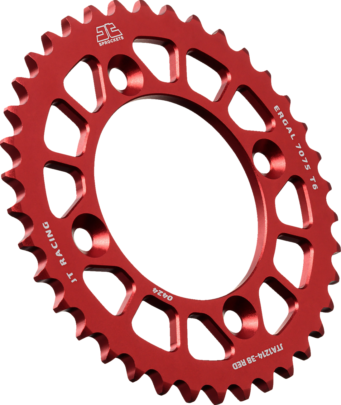 JT SPROCKETS Rear Sprocket - Aluminum - 38 Tooth - Red - CRF 110F