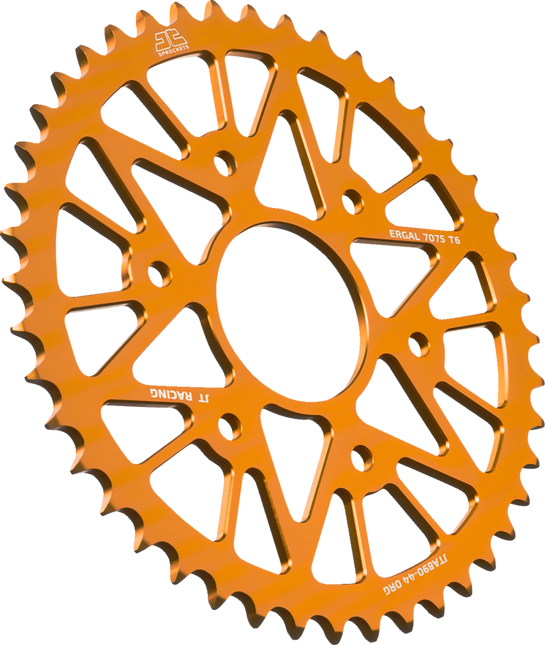 JT SPROCKETS Rear Sprocket - Aluminum - 44 Tooth - Orange - RC 390