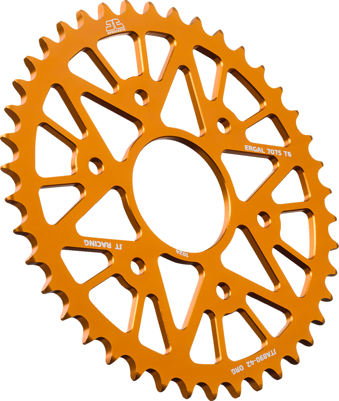 JT SPROCKETS Rear Sprocket - Aluminum - 42 Tooth - Orange - KTM/Husqvarna