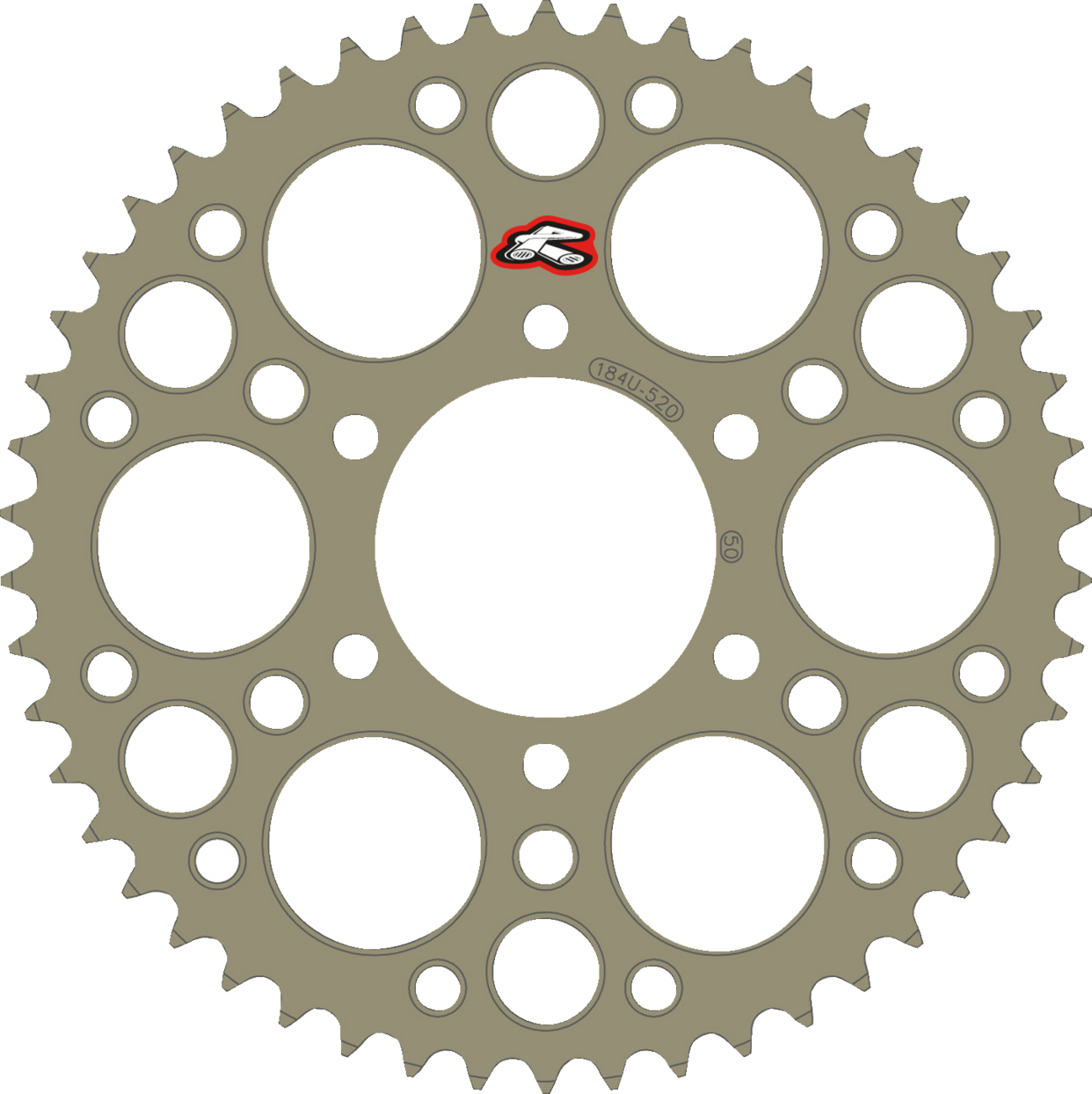 RENTHAL Rear Sprocket - Aluminum - 50 Tooth - Kawasaki