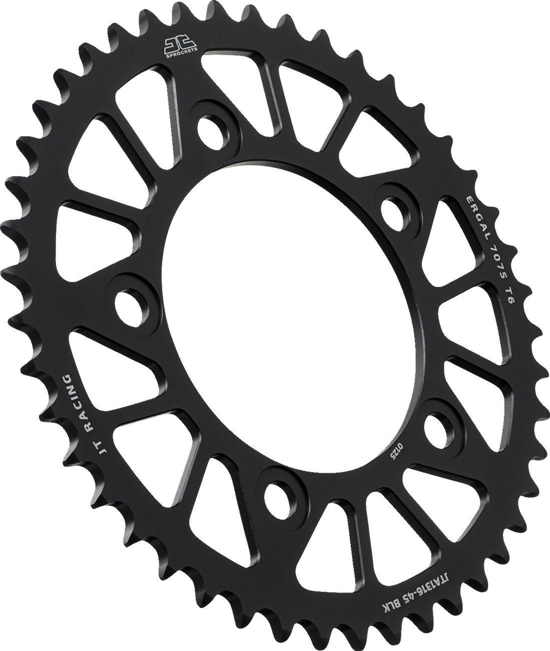 JT SPROCKETS Rear Sprocket - Aluminum - 45 Tooth - Black - Honda