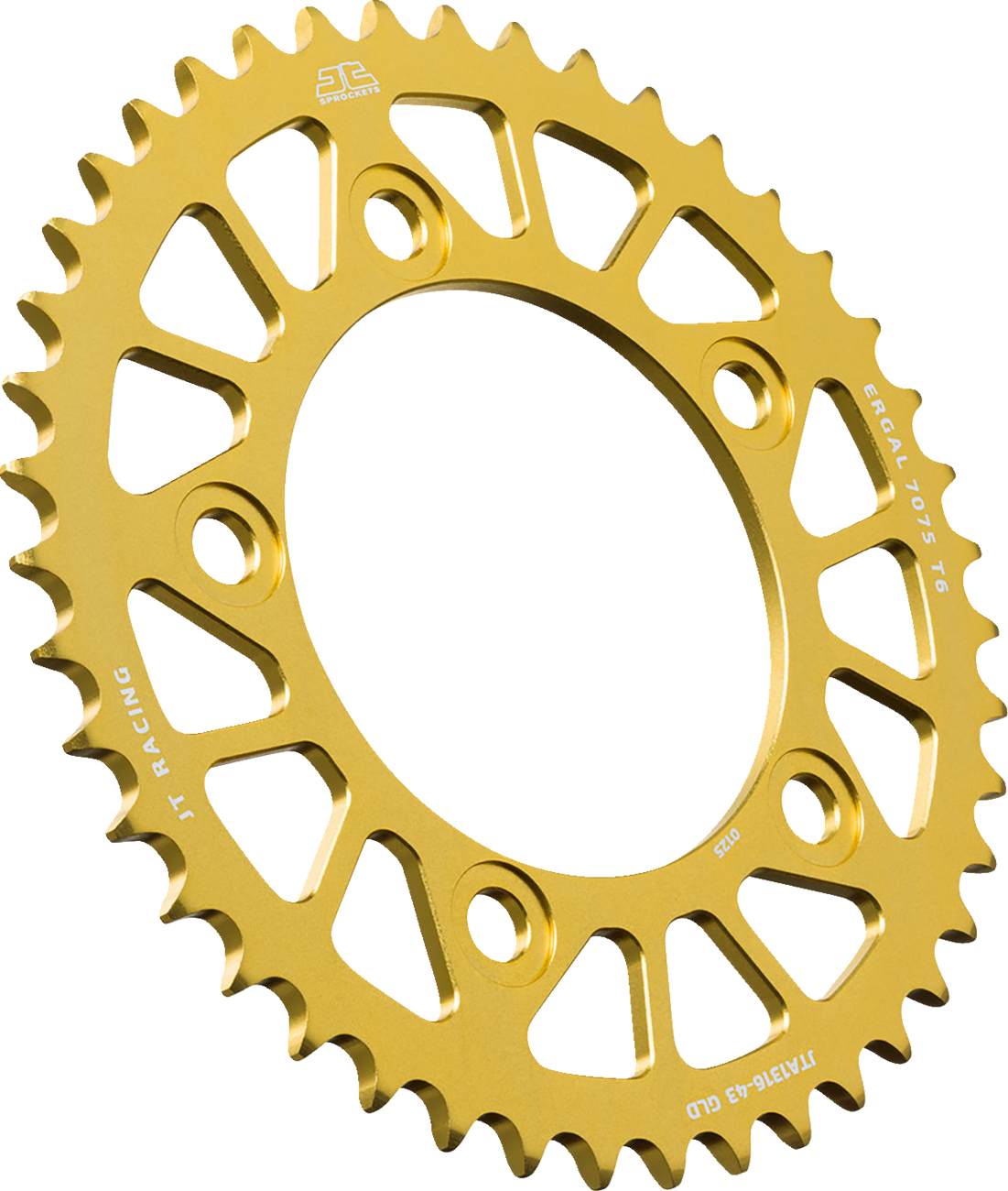 JT SPROCKETS Rear Sprocket - Aluminum - 43 Tooth - Gold - Honda
