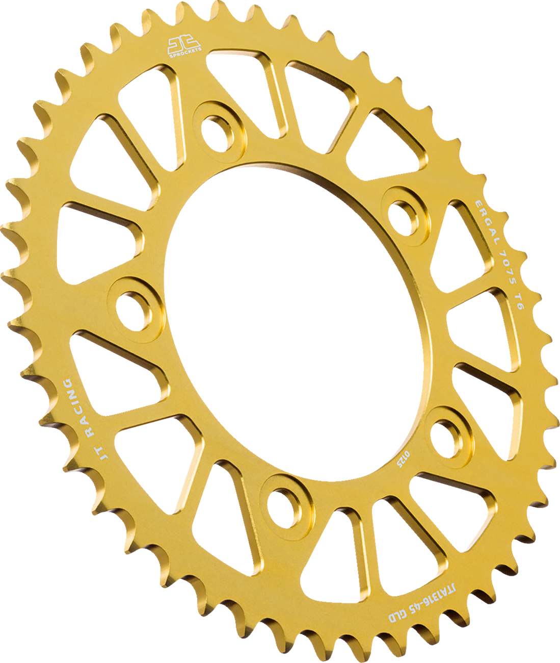 JT SPROCKETS Rear Sprocket - Aluminum - 45 Tooth - Gold - Honda