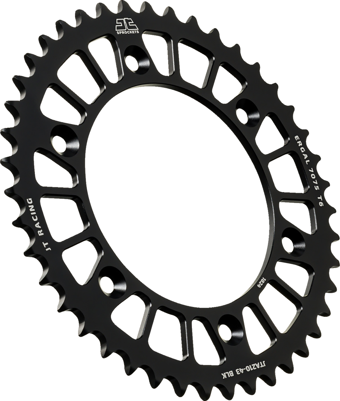JT SPROCKETS Rear Sprocket - Aluminum - 43 Tooth - Black - XR400R