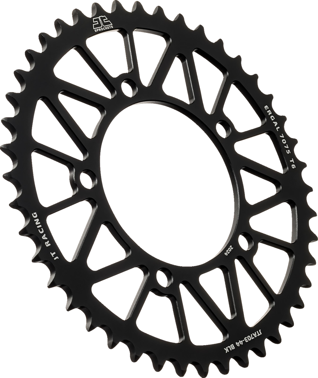 JT SPROCKETS Rear Sprocket - Aluminum - 44 Tooth - Black - Aprilia
