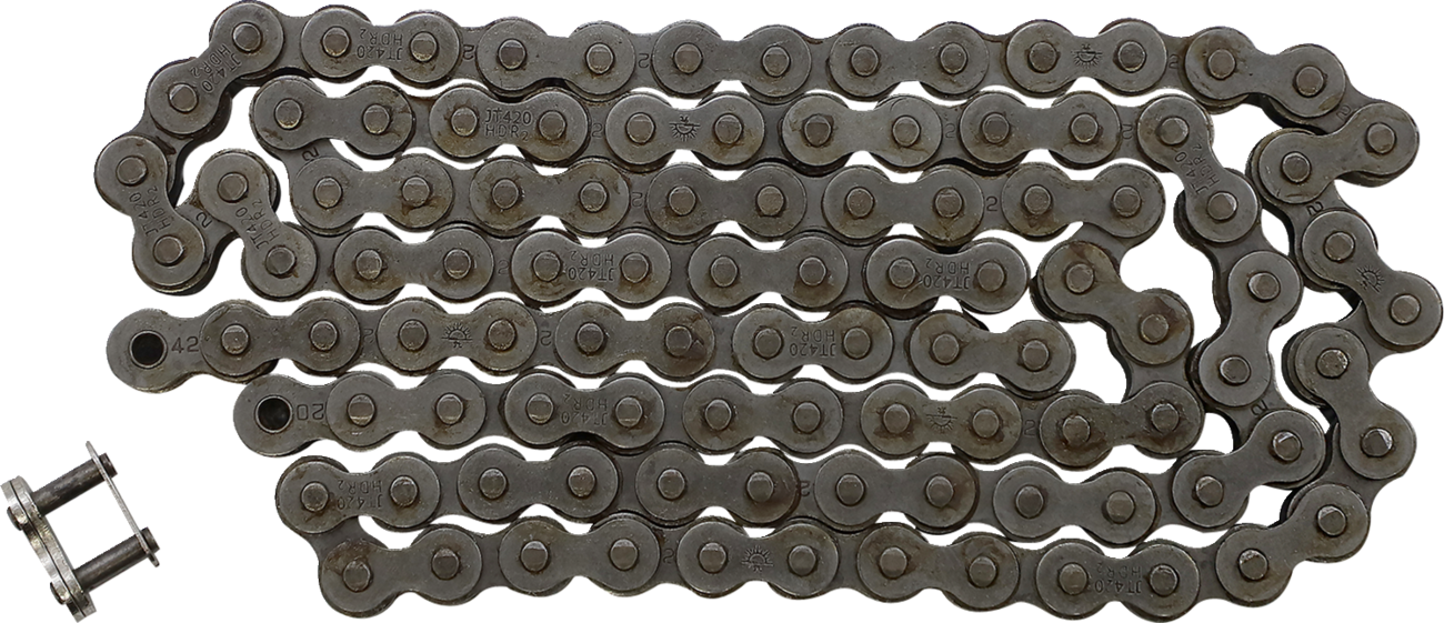 JT CHAINS 420 HDR - Heavy Duty Drive Chain - Steel - 104 Links