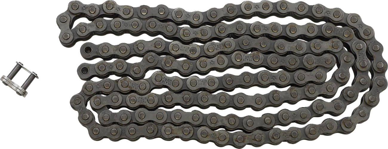 JT CHAINS 428 HDR - Heavy Duty Drive Chain - Steel - 136 Links