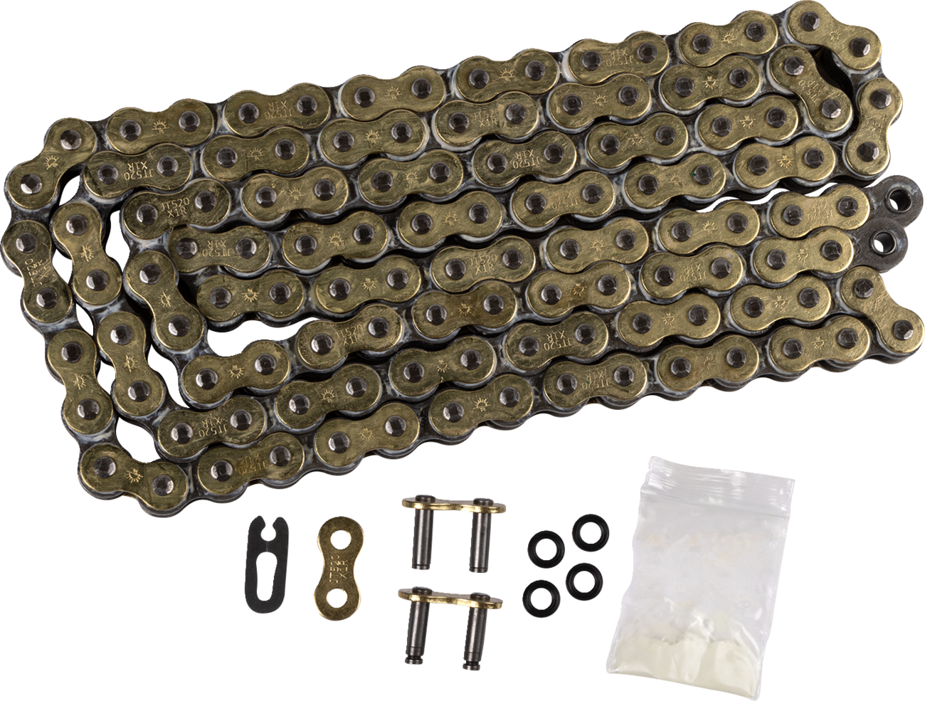 JT CHAINS 520 X1R - Heavy Duty Drive Chain - 120 Links - Gold