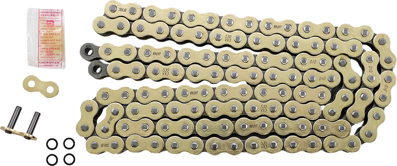 DID 530 VX3 - Drive Chain - 120 Links - Gold
