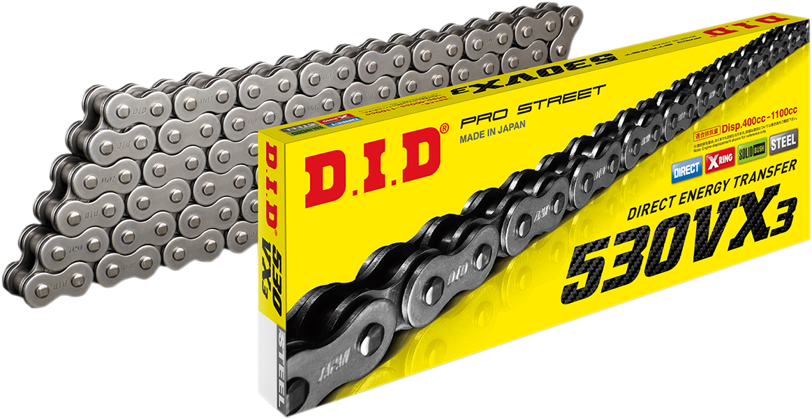 DID 530 VX3 - Drive Chain - 116 Links - Natural