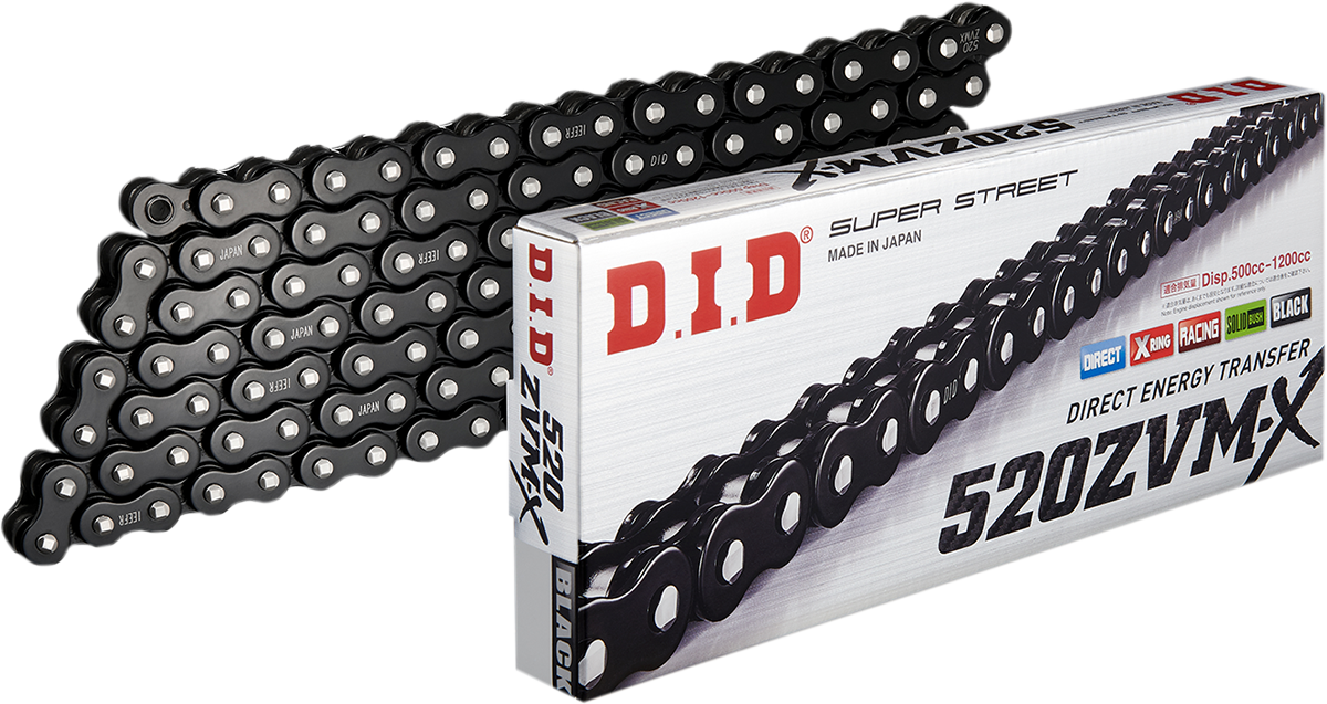 DID 520 ZVM-X - Drive Chain - 120 Link - Black
