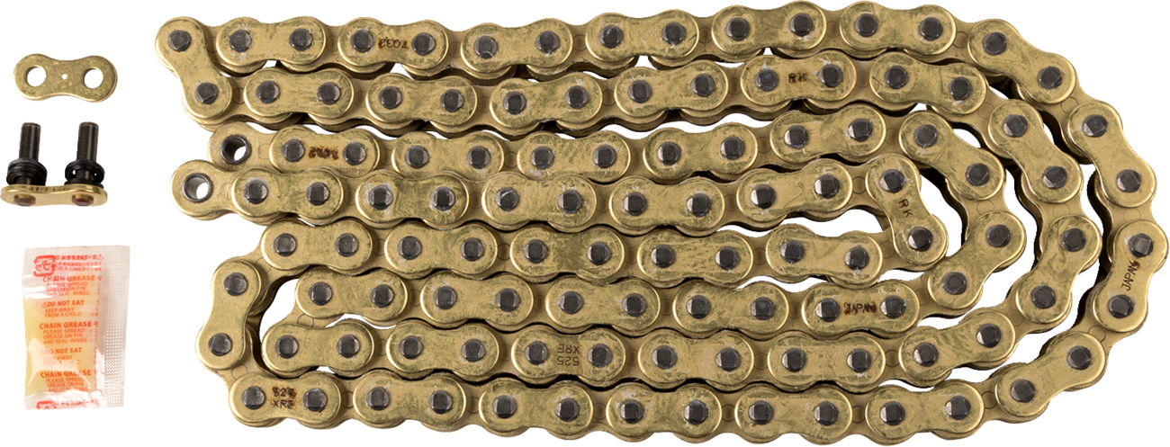 RK 525 XRE - Drive Chain - 112 Links - Gold
