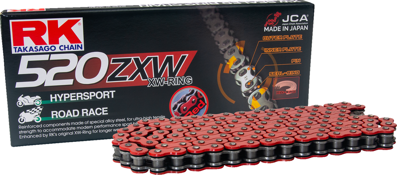 RK 520 ZXW - Drive Chain - 170 Links - Red