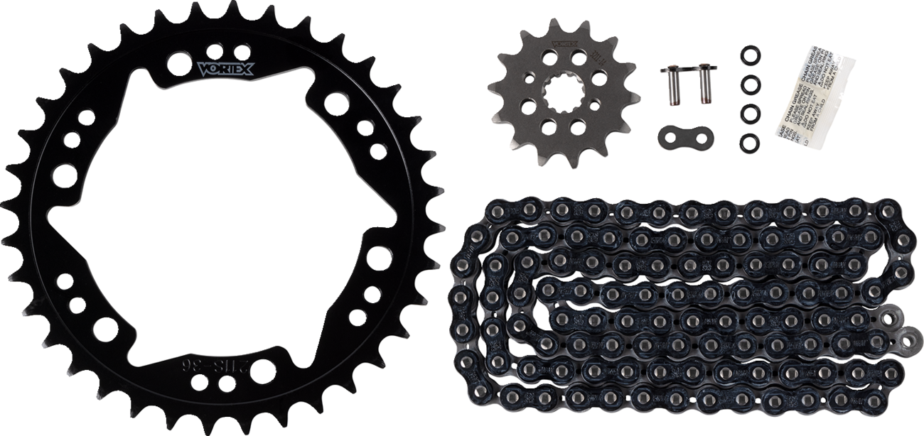 RK Chain and Sprocket Kit - OEM Replacement - Natural - Kawasaki ZX-10R '06-'07 - Image 2