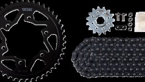 VORTEX Steel Chain Kit - Black - Yamaha - YZF-R1 - '98-'03