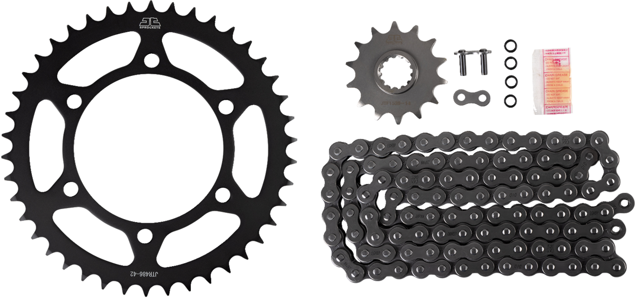 RK Chain and Sprocket Kit - Quick Acceleration - Gold - Suzuki GSX-R1000 '07-'08 - Image 2