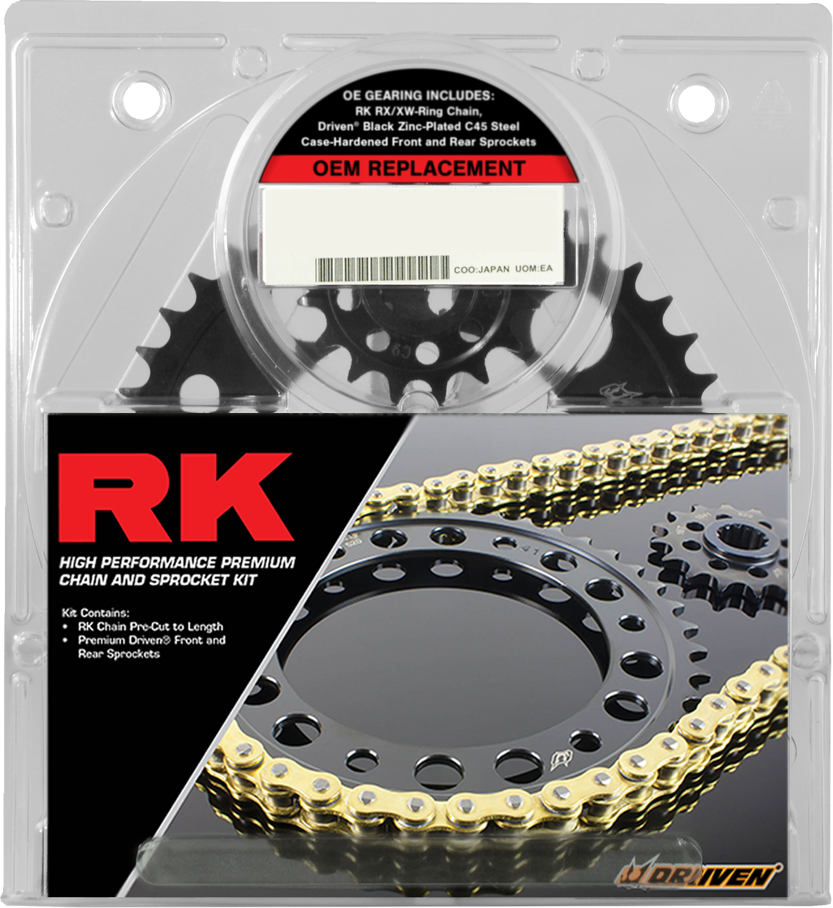RK Chain and Sprocket Kit - OEM Replacement - Natural - Kawasaki ZX-10R/RR