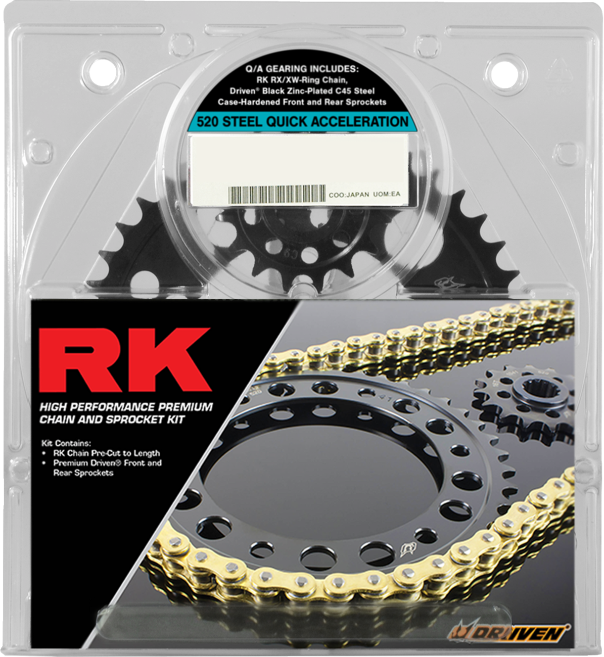 RK Chain and Sprocket Kit - OEM Replacement - Natural - Suzuki GSX-R600 '01-'03 - Image 2