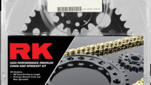 RK Chain and Sprocket Kit - 520 Aluminum Race - Gold - Aprilia RSV-4