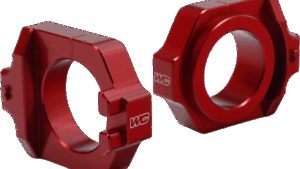 WORKS CONNECTION Elite Axle Block - Red - Honda