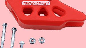 T.M. DESIGNWORKS Chain Guide - Red - Honda