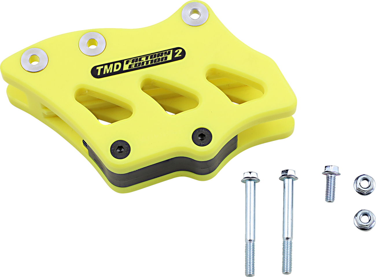 T.M. DESIGNWORKS Chain Guide - Yellow - Suzuki/Yamaha
