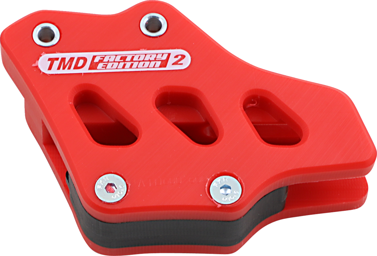 T.M. DESIGNWORKS Factory Edition Chain Guide With Replacement Wear Pad - Red - Gas Gas/Husqvarna/KTM - Image 2