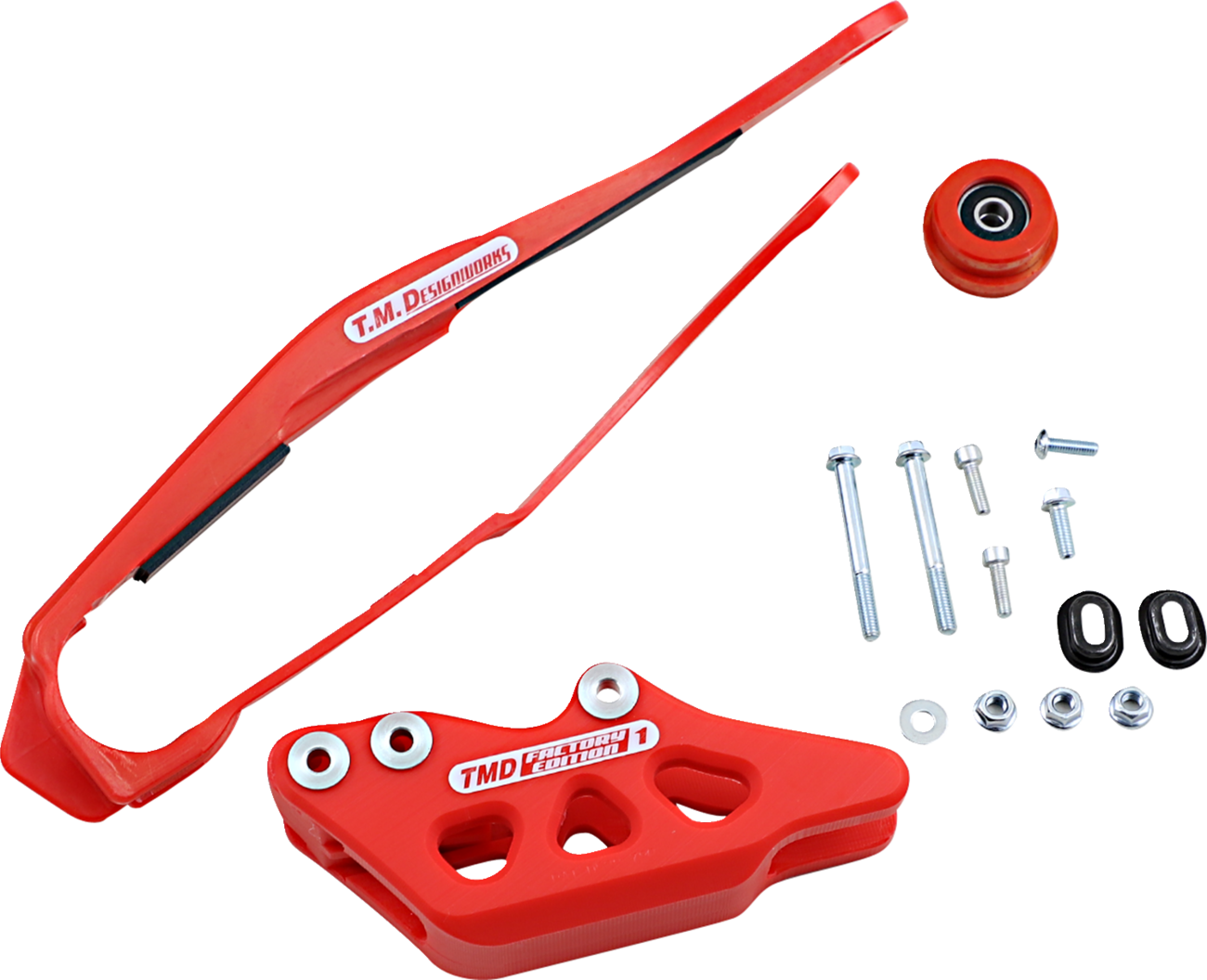 T.M. DESIGNWORKS Chain Guide/Slider - Honda - Red