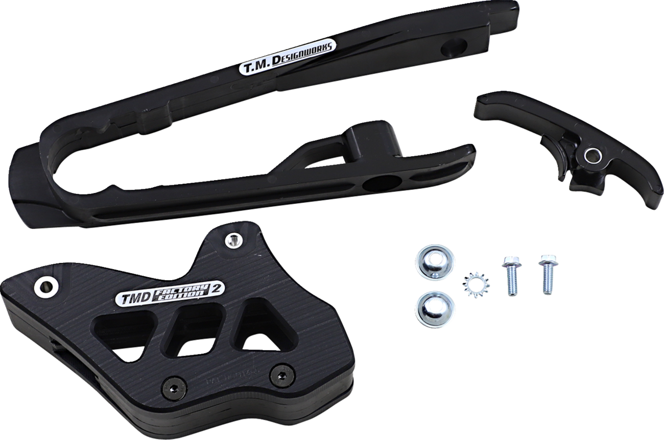T.M. DESIGNWORKS Chain Guide/Slider - KTM/Husqvarna/Gas Gas - Black