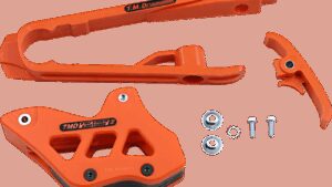 T.M. DESIGNWORKS Chain Guide/Slider - KTM/Gas Gas - Orange
