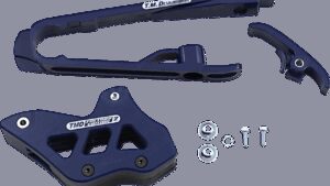 T.M. DESIGNWORKS Chain Guide/Slider - KTM/Husqvarna/Gas Gas - Blue