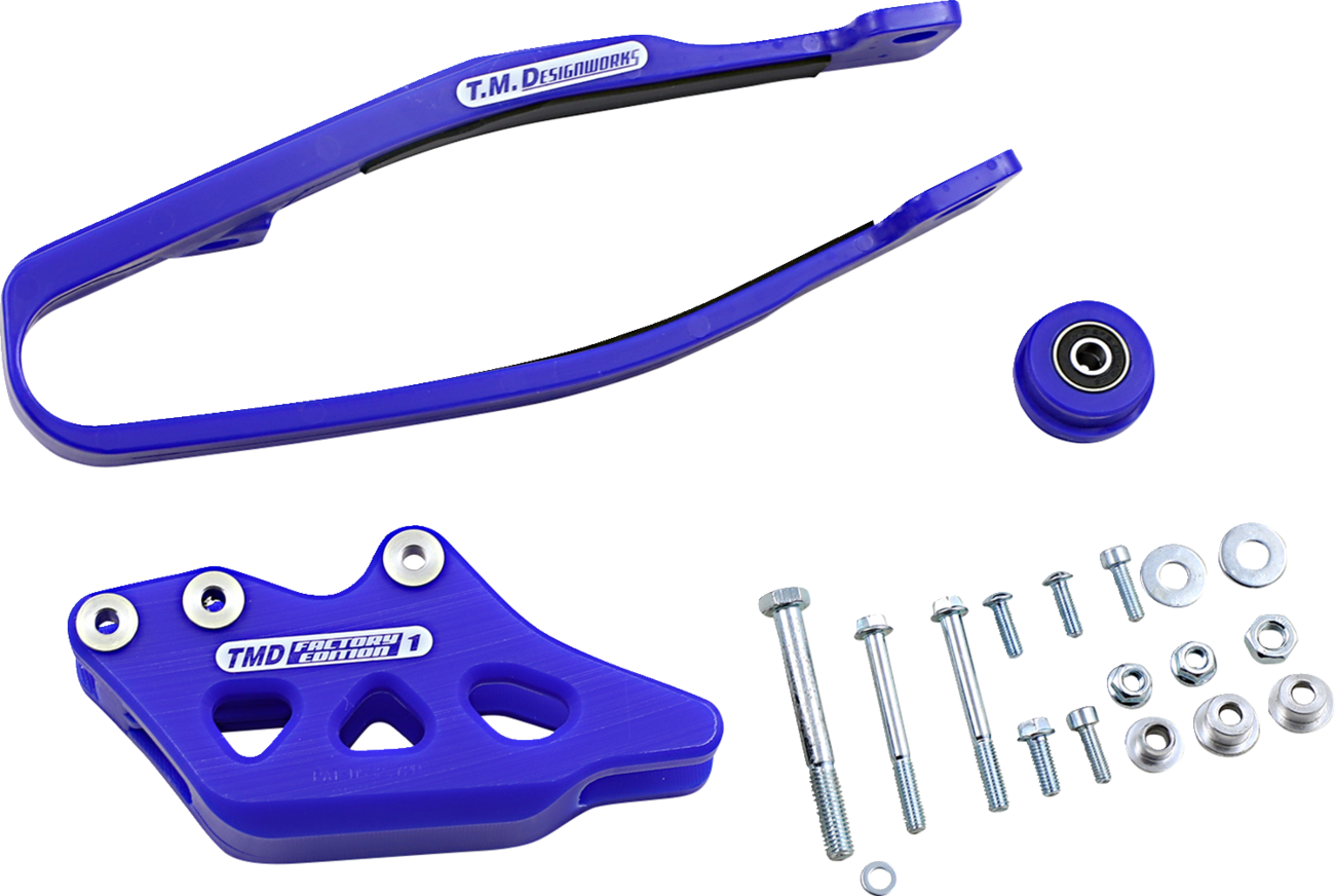 T.M. DESIGNWORKS Chain Guide/Slider - Blue - Yamaha