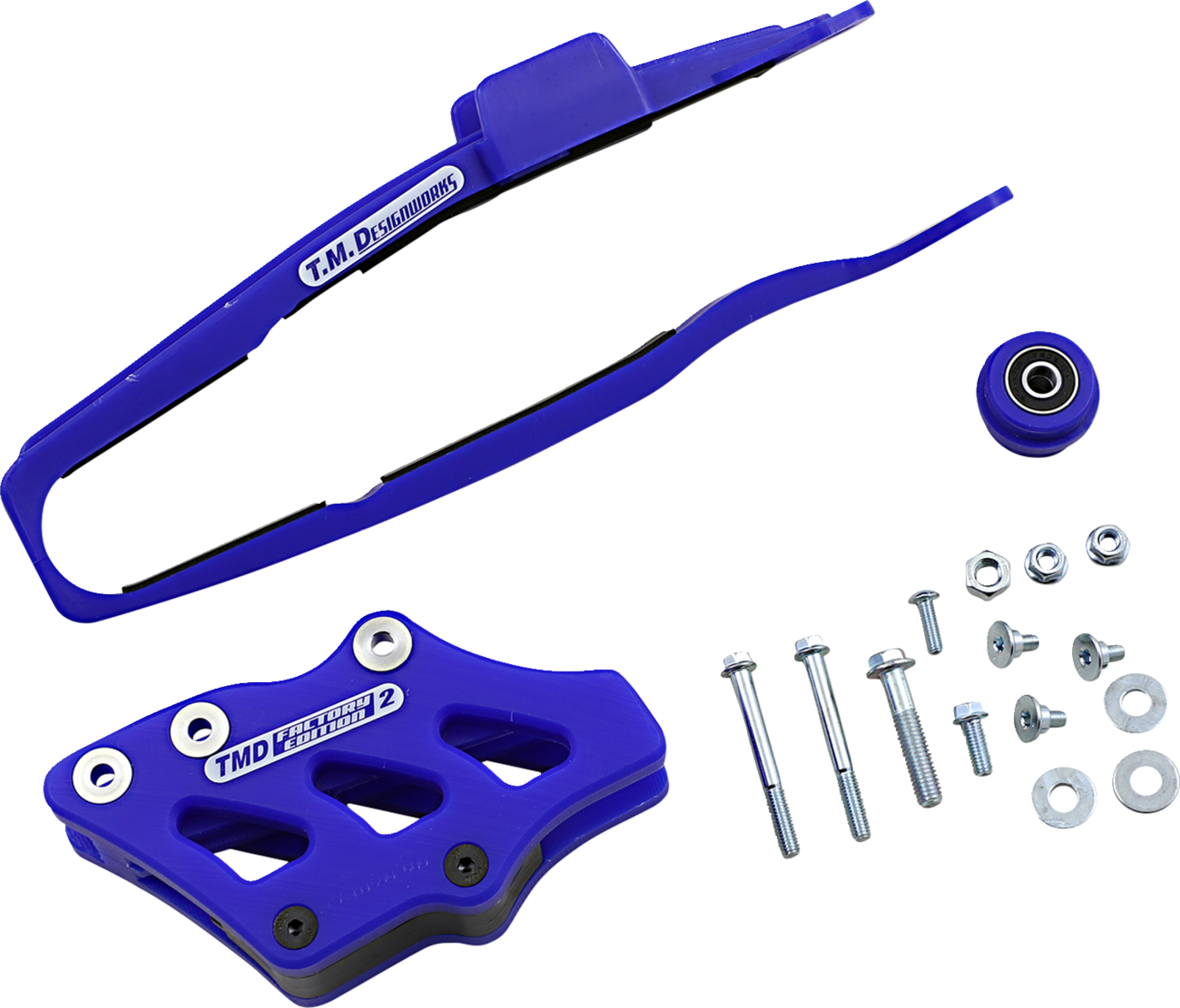 T.M. DESIGNWORKS Chain Guide/Slider - Blue - Yamaha