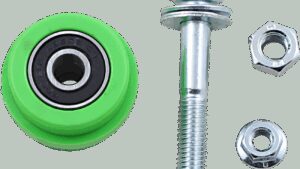 T.M. DESIGNWORKS Chain Roller - Green - Kawasaki