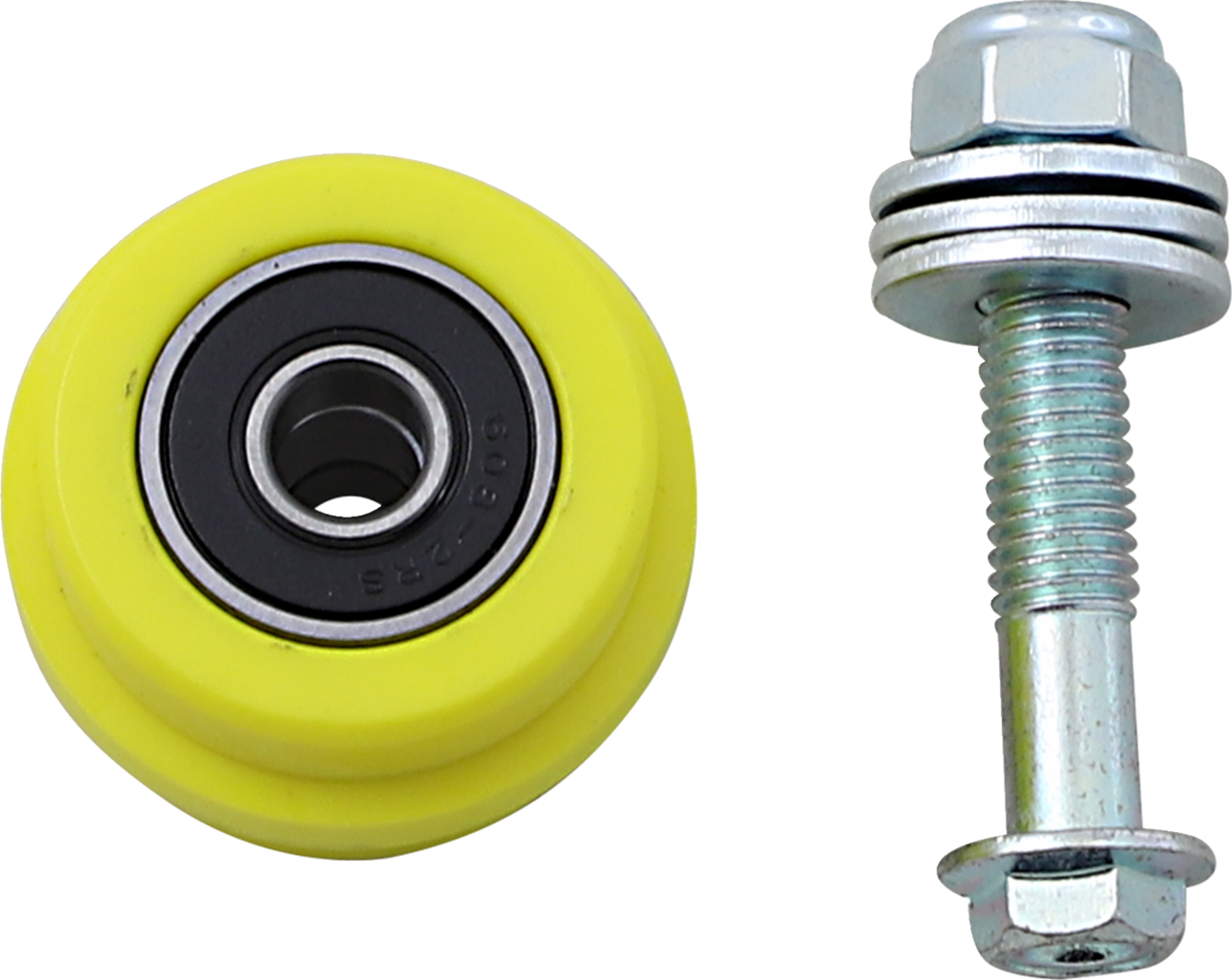 T.M. DESIGNWORKS Chain Roller - Yellow - Suzuki/TM/Yamaha