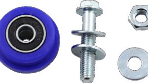 T.M. DESIGNWORKS Chain Roller - Blue - Honda/Suzuki/TM/Yamaha