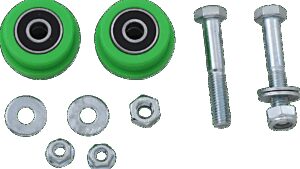 T.M. DESIGNWORKS Chain Roller - Green - Kawasaki/Street