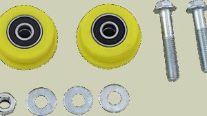 T.M. DESIGNWORKS Chain Roller - Yellow - Suzuki