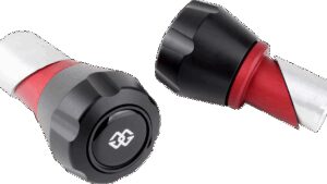 GILLES TOOLING Front Axle Protector - Black/Red - Yamaha