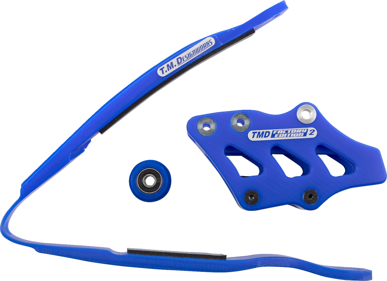 T.M. DESIGNWORKS Chain Guide/Slider - Blue - Yamaha