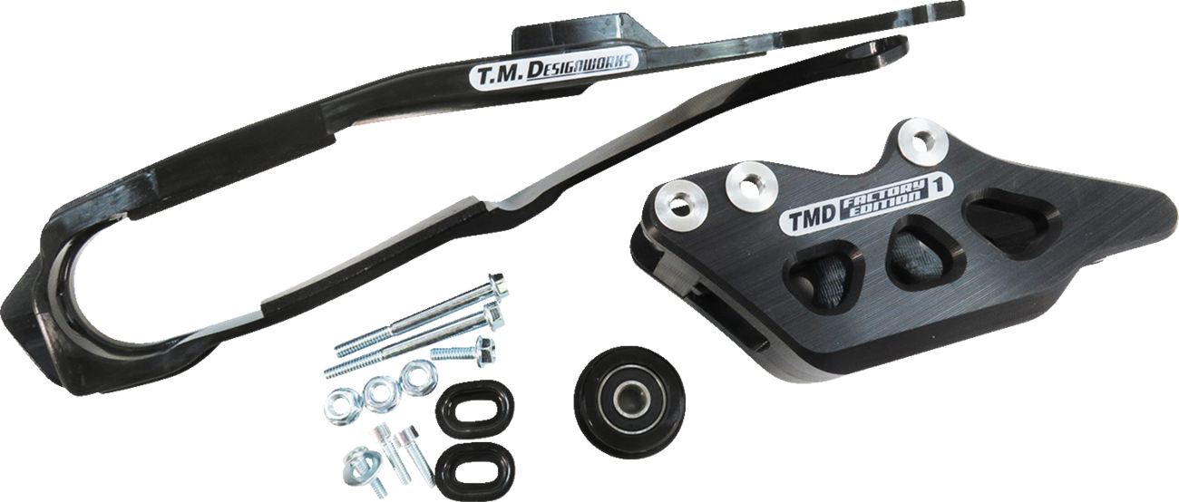 T.M. DESIGNWORKS Chain Guide/Slider - Black - Honda
