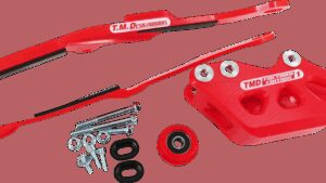 T.M. DESIGNWORKS Chain Guide/Slider - Red - Honda