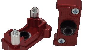 DRIVEN RACING Captive Axle Block Sliders - Red
