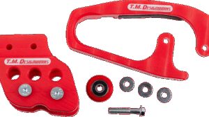 T.M. DESIGNWORKS Chain Guide/Slider - TRX450 - Red