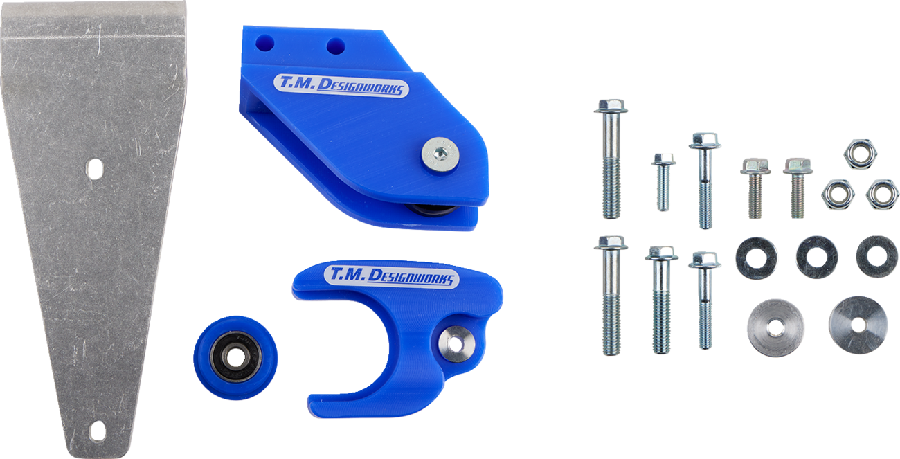 T.M. DESIGNWORKS Chain Guide/Slider - Blue - YFZ 450R/X