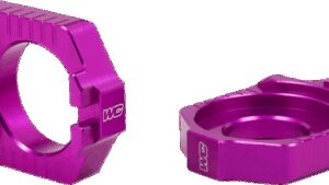 WORKS CONNECTION Elite Axle Block Kit - Purple - Gas Gas/Husqvarna/KTM