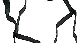 PARTS UNLIMITED Tie-Down Extensions - 1" x 1.5' - Black