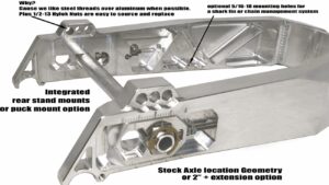 ALLOY ART Swingarm - The Swinger - '99-'08 FLHT/FLHR/FLHX/FLTR